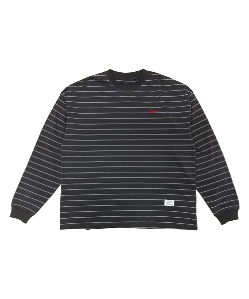 STIGMA(スティグマ)の「STRIPE LONG SLEEVES CHARCOAL(Tシャツ/カットソー・メンズ・その他・SMALL/MEDIUM/LARGE)」の1枚目の写真
