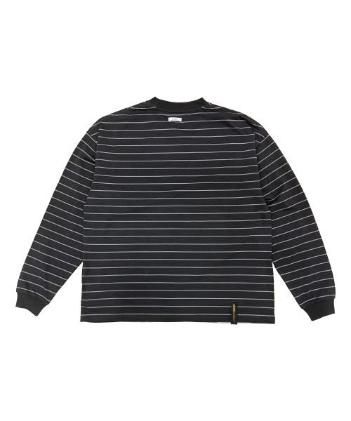 STIGMA(スティグマ)の「STRIPE LONG SLEEVES CHARCOAL(Tシャツ/カットソー・メンズ・その他・SMALL/MEDIUM/LARGE)」の2枚目の写真