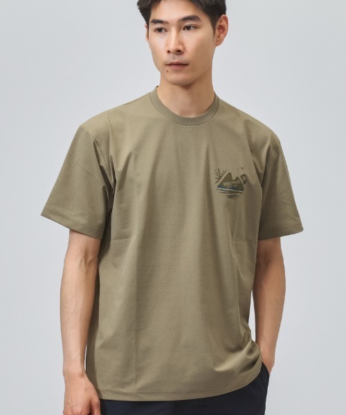 MARMOT(マーモット)の「マーモット Marmot Calm T-Shirts(Tシャツ/カットソー・メンズ・ホワイト/ブラック/ベージュ・M/L/LL)」の1枚目の写真