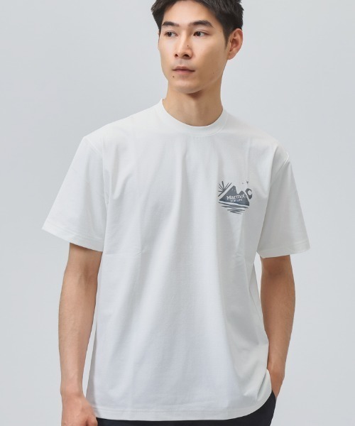 MARMOT(マーモット)の「マーモット Marmot Calm T-Shirts(Tシャツ/カットソー・メンズ・ホワイト/ブラック/ベージュ・M/L/LL)」の2枚目の写真
