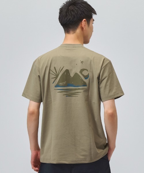 MARMOT(マーモット)の「マーモット Marmot Calm T-Shirts(Tシャツ/カットソー・メンズ・ホワイト/ブラック/ベージュ・M/L/LL)」の7枚目の写真