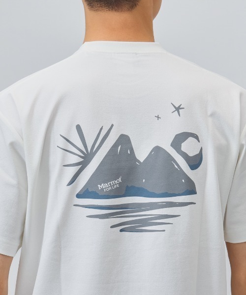 MARMOT(マーモット)の「マーモット Marmot Calm T-Shirts(Tシャツ/カットソー・メンズ・ホワイト/ブラック/ベージュ・M/L/LL)」の13枚目の写真