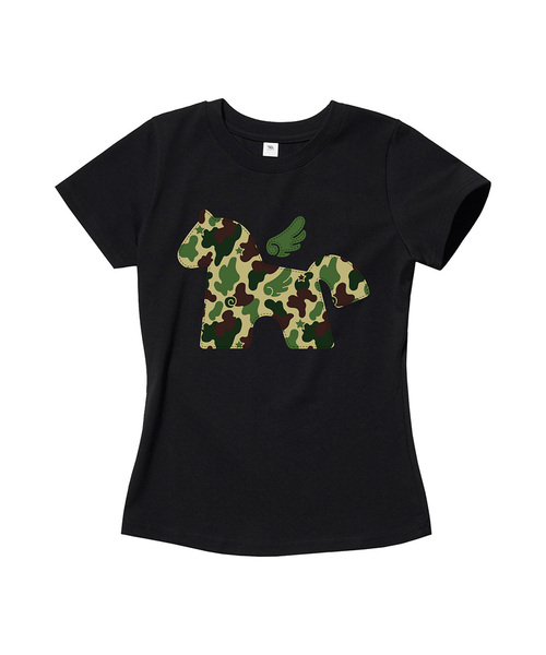 VENHIT(ベンヒット)の「エンジェルカモフォニー スリムフィット 半袖Tシャツ(Tシャツ/カットソー・メンズ・ホワイト/ブラック/ネイビー・LARGE/SMALL/MEDIUM)」の2枚目の写真