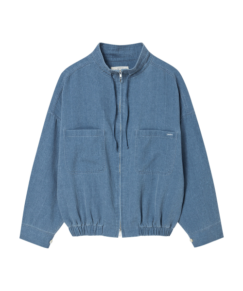 Beyond Closet（-）の「[コレクションライン] イタリアンリネンブレンドライトブルゾンウォッシュドブルー（ブルゾン・メンズ・その他・MEDIUM/LARGE）」の7枚目の写真
