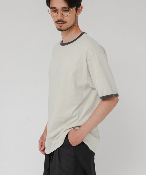 ANOTHER OFFICE（アナザー オフィス）の「ANOTHER OFFICE　Homeboy Garment Ringer Tee（Tシャツ/カットソー・メンズ・ベージュ/グレー系その他・3/2）」の11枚目の写真