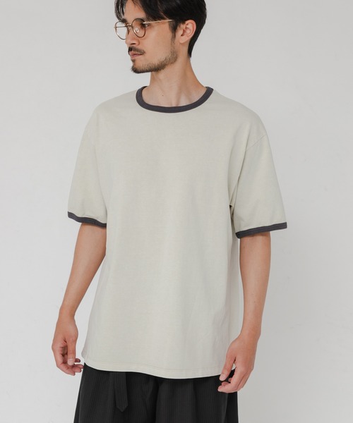ANOTHER OFFICE（アナザー オフィス）の「ANOTHER OFFICE　Homeboy Garment Ringer Tee（Tシャツ/カットソー・メンズ・ベージュ/グレー系その他・3/2）」の15枚目の写真