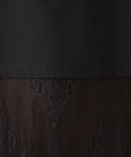 Elura(エルーラ)の「ノースリーブ裾レースプルオーバー/864799(Tシャツ/カットソー・レディース・チャコールグレー/ホワイト/ブラック・FREE)」の15枚目の写真
