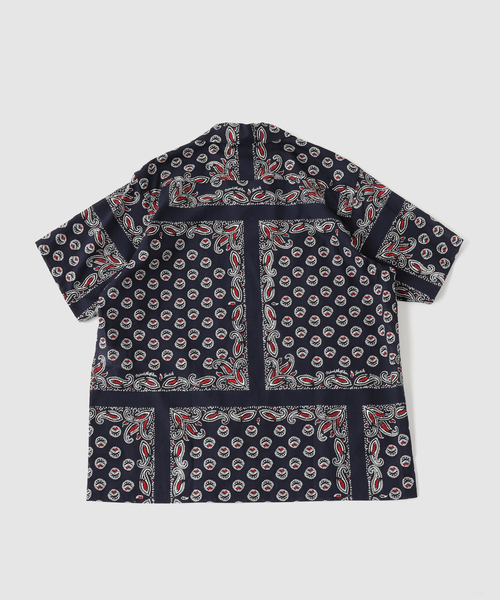 NOMA t.d.(ノーマティーディー)の「NOMARHYTHM TEXTILE (ノーマリズム テキスタイル) Paisley Summer Shirt(シャツ/ブラウス・メンズ・ネイビー/ブラウン・3/4)」の3枚目の写真