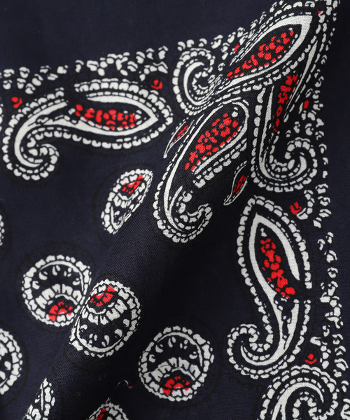 NOMA t.d.(ノーマティーディー)の「NOMARHYTHM TEXTILE (ノーマリズム テキスタイル) Paisley Summer Shirt(シャツ/ブラウス・メンズ・ネイビー/ブラウン・3/4)」の5枚目の写真