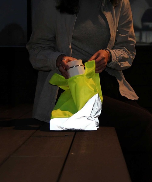 BRID(ブリッド)の「ブリッド リフレクト ショッピング baggu BRID REFLECT SHOPPING BAG M size(エコバッグ/サブバッグ・レディース・ライトグレー/ライトベージュ/オレンジ/ピンク/イエロー・FREE)」の7枚目の写真