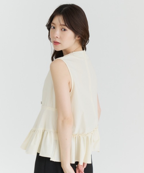 MISCH MASCH(ミッシュマッシュ)の「2026春夏新作 フラワーモチーフペプラムブラウス(シャツ/ブラウス・レディース・イエロー/ブラック×ホワイト・フリ-)」の21枚目の写真