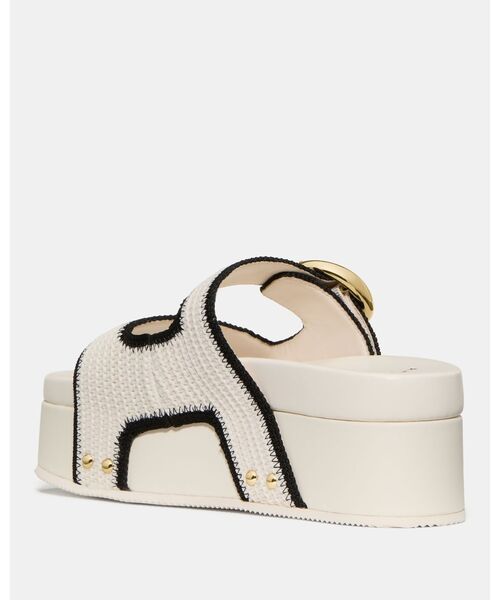 kate spade new york(ケイトスペード ニューヨーク)の「ヘイロー プラットフォーム フットベッド サンダル(サンダル・レディース・ベージュ・7/6)」の4枚目の写真