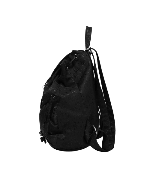 FANCY CLUB（ファンシークラブ）の「サテンアイレットバックパック (ブラック) F26QE989（バックパック/リュック・レディース・その他・ONE）」の5枚目の写真