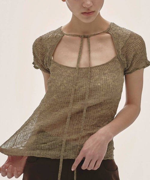 TODAYFUL/トゥデイフル】2way Sheer Knittops/2ウェイシアーニット TODAYFUL/トゥデイフル】2way Sheer Knittops/2ウェイシアーニット