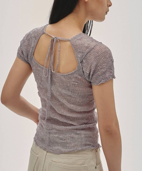 TODAYFUL 2way Sheer Knittops 新品　アイスブルー TODAYFUL/トゥデイフル】2way Sheer Knittops/2ウェイシアーニット