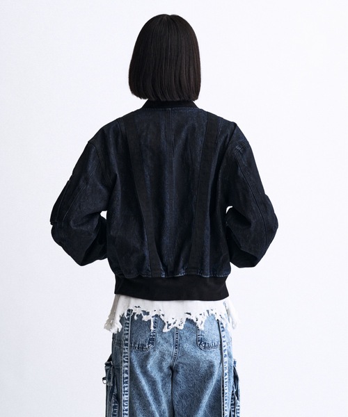 PHILTHEORY(フィルセオリー)の「Weathered coating denim MA-1 / ウェザードコーティングデニムMA-1(MA-1・メンズ・ブルー/ブラック・1/3/2)」の18枚目の写真