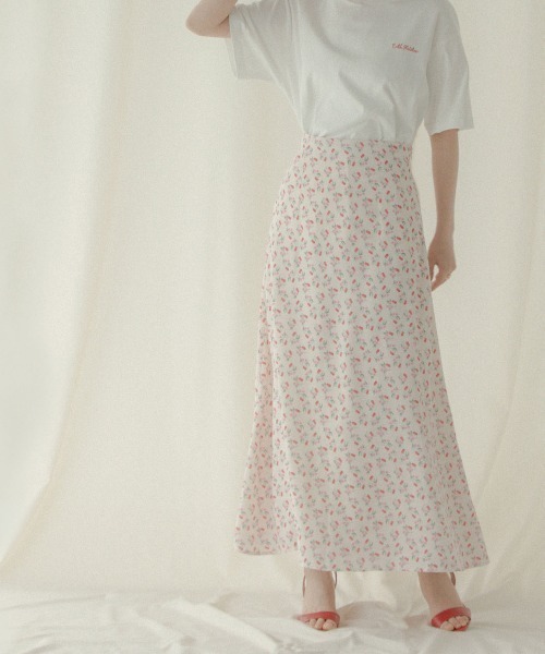 Cath Kidston（キャスキッドソン）の「ナロースカート Floating Cherry（スカート・レディース・アイボリー・M/S）」の8枚目の写真