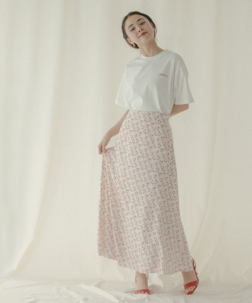 Cath Kidston（キャスキッドソン）の「ナロースカート Floating Cherry（スカート・レディース・アイボリー・M/S）」の10枚目の写真