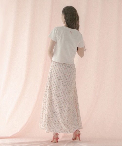Cath Kidston（キャスキッドソン）の「ナロースカート Floating Cherry（スカート・レディース・アイボリー・M/S）」の14枚目の写真