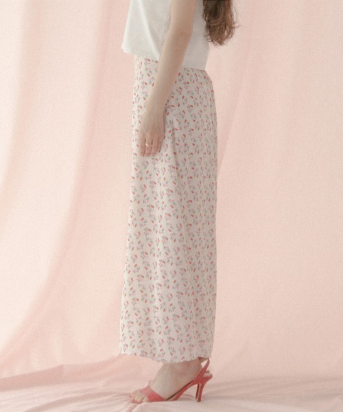 Cath Kidston（キャスキッドソン）の「ナロースカート Floating Cherry（スカート・レディース・アイボリー・M/S）」の18枚目の写真