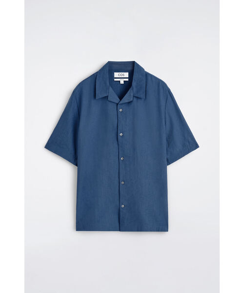 COS(コス)の「キャンプカラー ジャカードシャツ(シャツ/ブラウス・メンズ・クリーム/ブルー・S/M/L/XL/XS)」の10枚目の写真