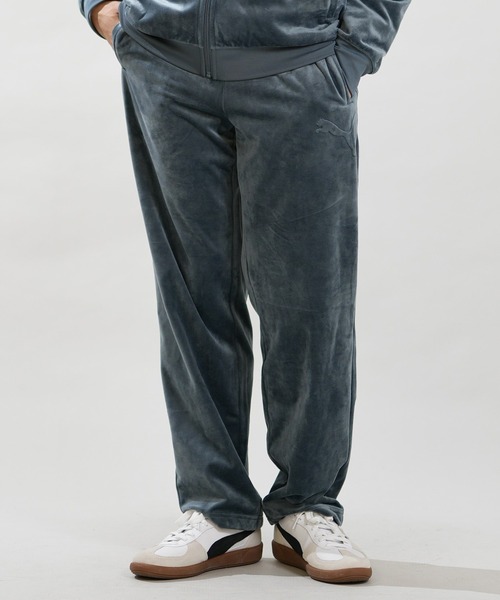 PUMA(プーマ)の「PUMA/プーマ ベロア トラックパンツ 696194(その他パンツ・メンズ・ブルーグレー/ブラック・L/M/XL)」の2枚目の写真