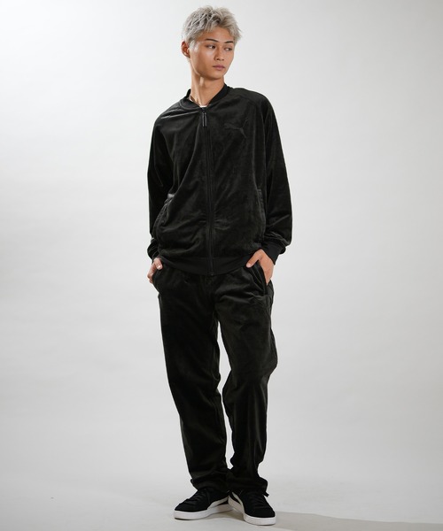 PUMA(プーマ)の「PUMA/プーマ ベロア トラックパンツ 696194(その他パンツ・メンズ・ブルーグレー/ブラック・L/M/XL)」の5枚目の写真