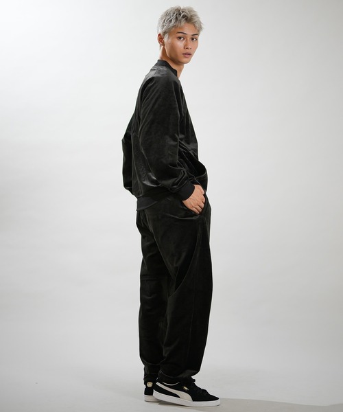 PUMA(プーマ)の「PUMA/プーマ ベロア トラックパンツ 696194(その他パンツ・メンズ・ブルーグレー/ブラック・L/M/XL)」の7枚目の写真