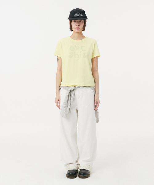 OHESHIO(オヘシオ)の「ART LOGO T-SHIRT, LEMON(Tシャツ/カットソー・レディース・その他・FREE)」の4枚目の写真