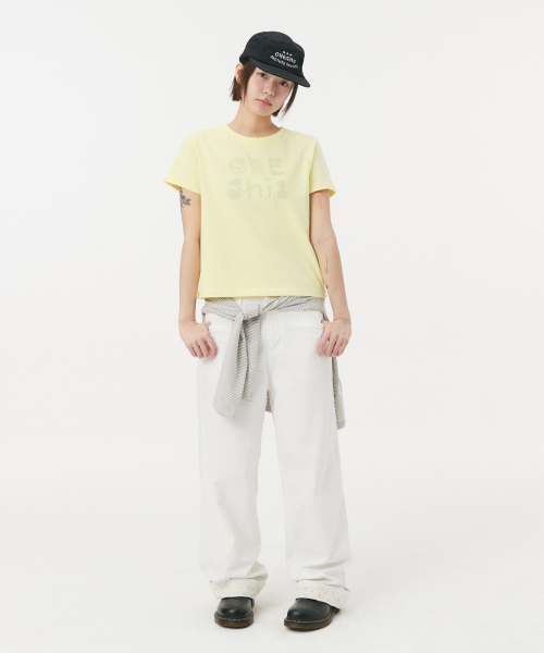 OHESHIO(オヘシオ)の「ART LOGO T-SHIRT, LEMON(Tシャツ/カットソー・レディース・その他・FREE)」の6枚目の写真