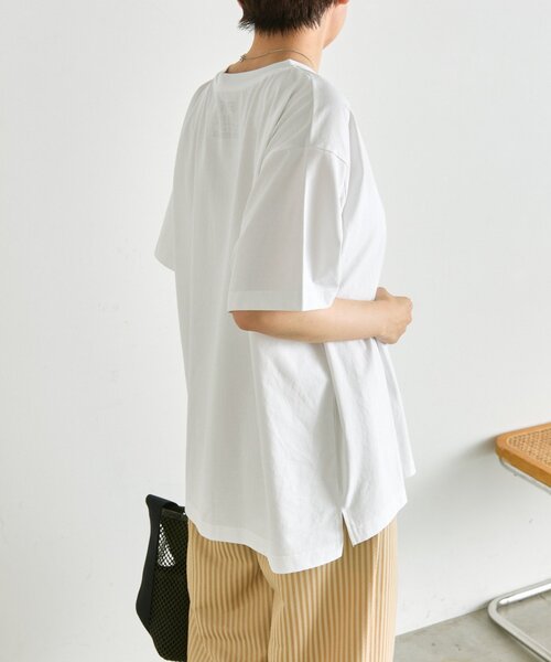 ear PAPILLONNER(イアパピヨネ)の「【PEZ(ペッツ)×ear】Tシャツ《UVカット/吸水速乾/接触冷感あり》(Tシャツ/カットソー・レディース・ホワイト/ブラック・FREE)」の9枚目の写真