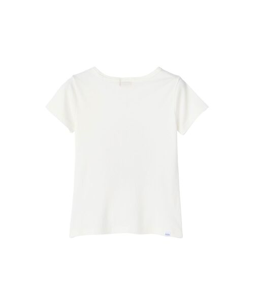 HYSTERIC GLAMOUR(ヒステリックグラマー)の「LEISURE WOMAN チビTシャツ(Tシャツ/カットソー・レディース・ホワイト/ブラック/イエロー・FREE)」の4枚目の写真