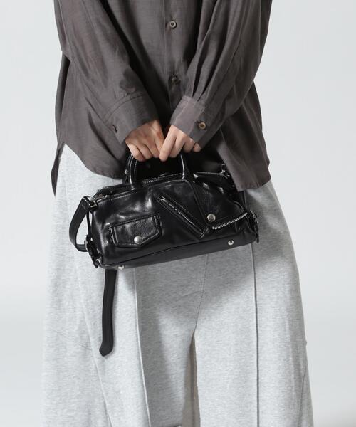 beautiful people(ビューティフルピープル)の「beautiful people/ビューティフルピープル/excerption riders boston bag(ボストンバッグ・レディース・ブラック・F)」の2枚目の写真