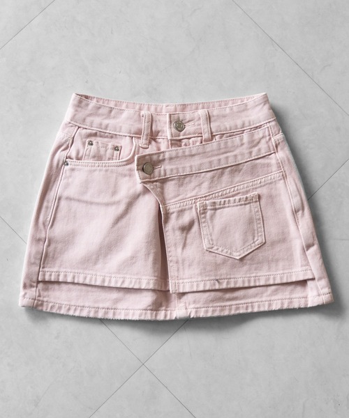 me+em select(ミームセレクト)の「【 インパン裏地付き 】ヴィンテージピンクレイヤードデニムミニスカート / vintage pink denim mini skirt(デニムスカート・レディース・ピンク・SMALL/MEDIUM/LARGE)」の15枚目の写真