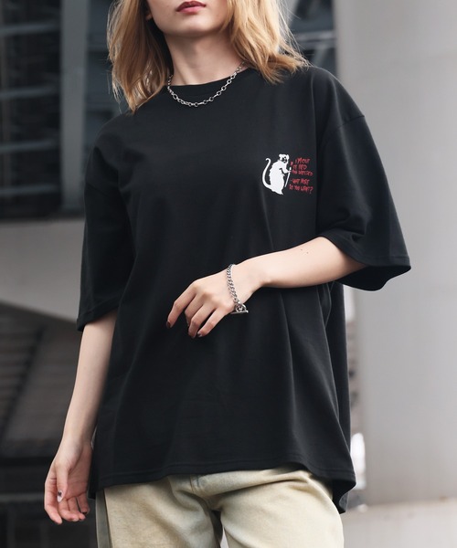 CORPUS SELECT(コーパストーキョー)の「【BRANDALISED/ブランダライズド】アソート バンクシー アートワークデザイン 3DラバープリントTシャツ(Tシャツ/カットソー・メンズ・ブラック系1/ホワイト系2/ホワイト系1/ブラック系2・LL/L/M)」の5枚目の写真