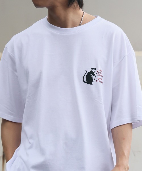 CORPUS SELECT(コーパストーキョー)の「【BRANDALISED/ブランダライズド】アソート バンクシー アートワークデザイン 3DラバープリントTシャツ(Tシャツ/カットソー・メンズ・ブラック系1/ホワイト系2/ホワイト系1/ブラック系2・LL/L/M)」の16枚目の写真