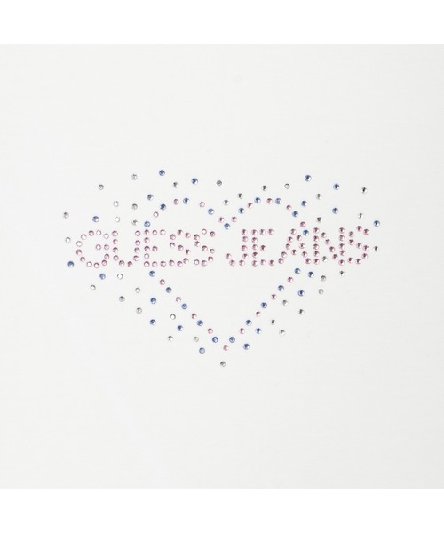 GUESS JEANS（ゲスジーンズ）の「GUESS JEANS Rhinestone Heart Tee Tシャツ 半袖（Tシャツ/カットソー・レディース・ホワイト/ブラック・X-SMALL/SMALL/MEDIUM/LARGE）」の12枚目の写真