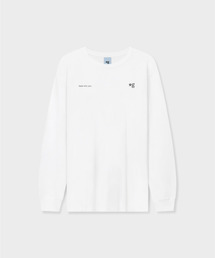 SMALL LOGO LONG SLEEVE T-SHIRT (WHITE)_G26BUJTS06