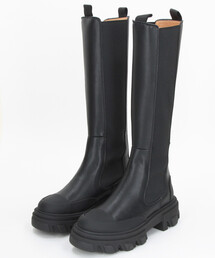 GANNI | GANNI/ガニー High Chelsea Boot Black Stitch / チャンキーソール ロングブーツ【36-38サイズ/限定展開】(ブーツ)