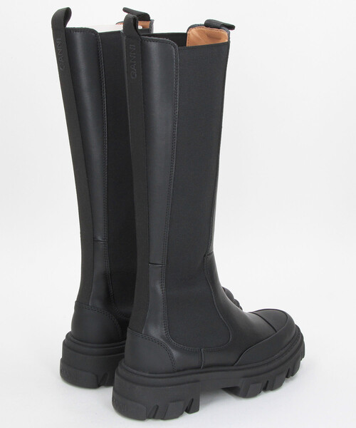 GANNI(ガニー)の「GANNI/ガニー High Chelsea Boot Black Stitch / チャンキーソール ロングブーツ【36-38サイズ/限定展開】(ブーツ・レディース・ブラック・38/36)」の7枚目の写真