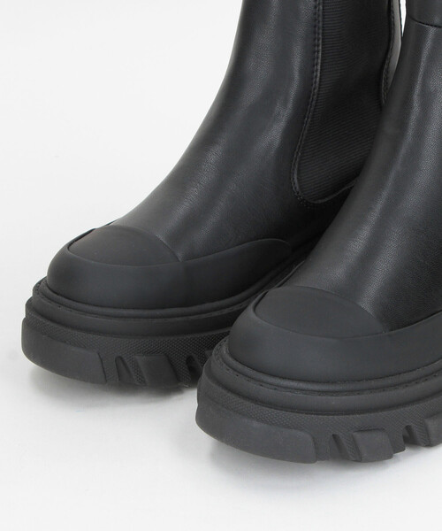GANNI(ガニー)の「GANNI/ガニー High Chelsea Boot Black Stitch / チャンキーソール ロングブーツ【36-38サイズ/限定展開】(ブーツ・レディース・ブラック・38/36)」の5枚目の写真