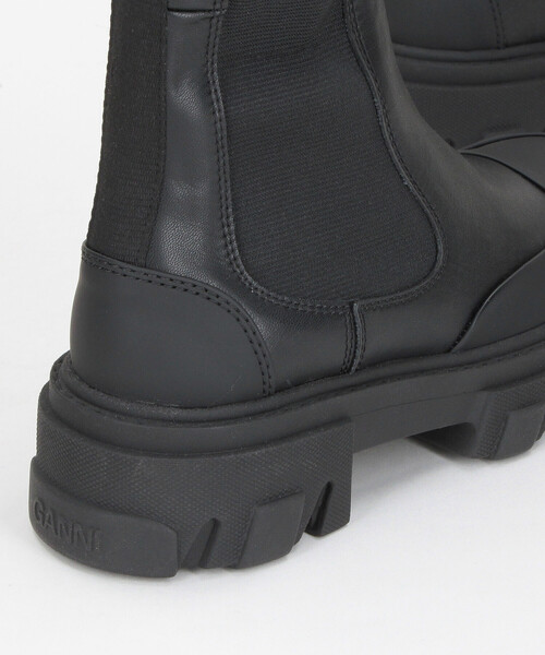 GANNI(ガニー)の「GANNI/ガニー High Chelsea Boot Black Stitch / チャンキーソール ロングブーツ【36-38サイズ/限定展開】(ブーツ・レディース・ブラック・38/36)」の4枚目の写真