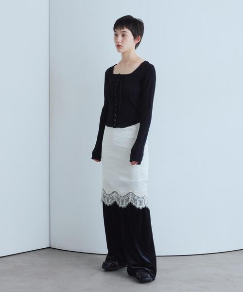 CODE A（コードエー）の「velour easy pants（その他パンツ・レディース・グレー/ブラック・36/38）」の7枚目の写真