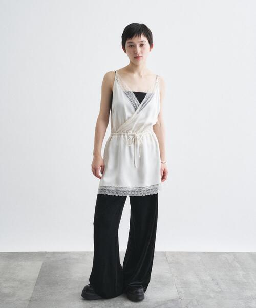CODE A（コードエー）の「velour easy pants（その他パンツ・レディース・グレー/ブラック・36/38）」の9枚目の写真