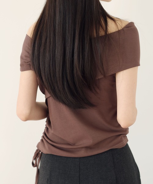 MAISON DE THERESE(メゾン ド テレーズ)の「2wayネック ボートネック ドレープサマーニット(ニット/セーター・レディース・Black/White/BROWN・M)」の13枚目の写真