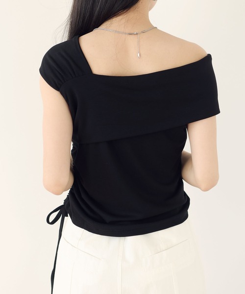 MAISON DE THERESE(メゾン ド テレーズ)の「2wayネック ボートネック ドレープサマーニット(ニット/セーター・レディース・Black/White/BROWN・M)」の18枚目の写真