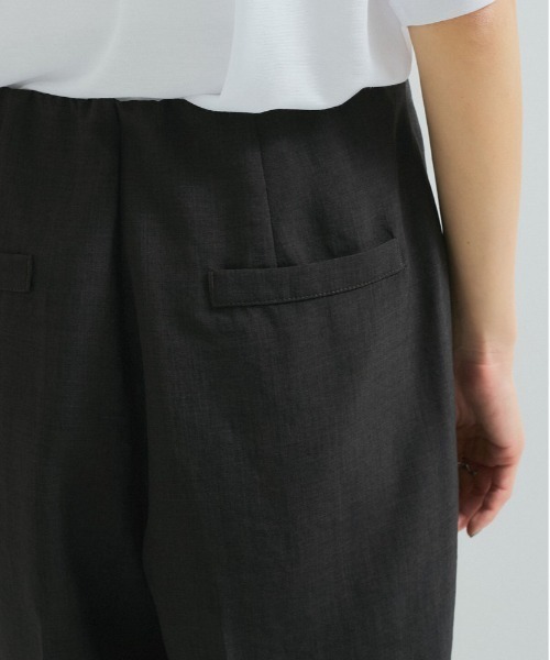 le cercle ADAM ET ROPE'（ルセルクルアダムエロペ）の「タンブラーブッチャーセンタープレスパンツ/セットアップ対応（スラックス・レディース・チャコールグレー/ダークブラウン・FREE）」の16枚目の写真
