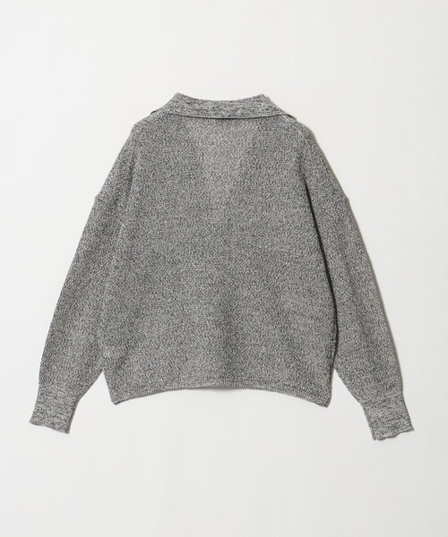 green label relaxing（グリーンレーベルリラクシング）の「メランジ スキッパー ニット（ニット/セーター・レディース・ベージュ/ナチュラル/ネイビー・FREE）」の13枚目の写真