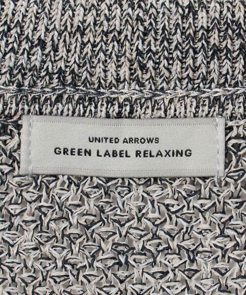 green label relaxing（グリーンレーベルリラクシング）の「メランジ スキッパー ニット（ニット/セーター・レディース・ベージュ/ナチュラル/ネイビー・FREE）」の22枚目の写真