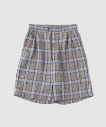 ts(s)（ティーエスエス）の「ts(s) / ティーエスエス Washed Linen Tartan 3P Baggy Short（その他パンツ）」